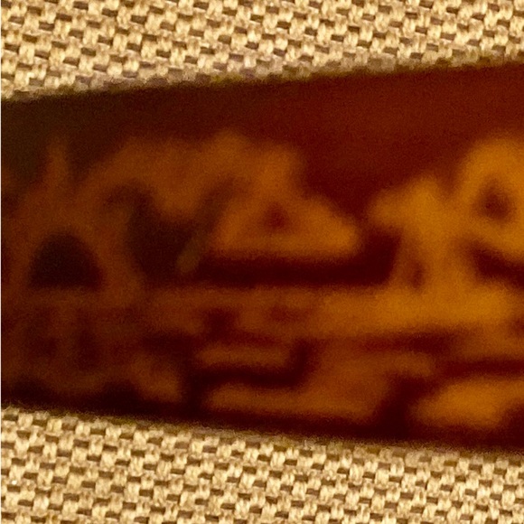 Canale Vintage leather belt brown embossing size S-M - Picture 13 of 17